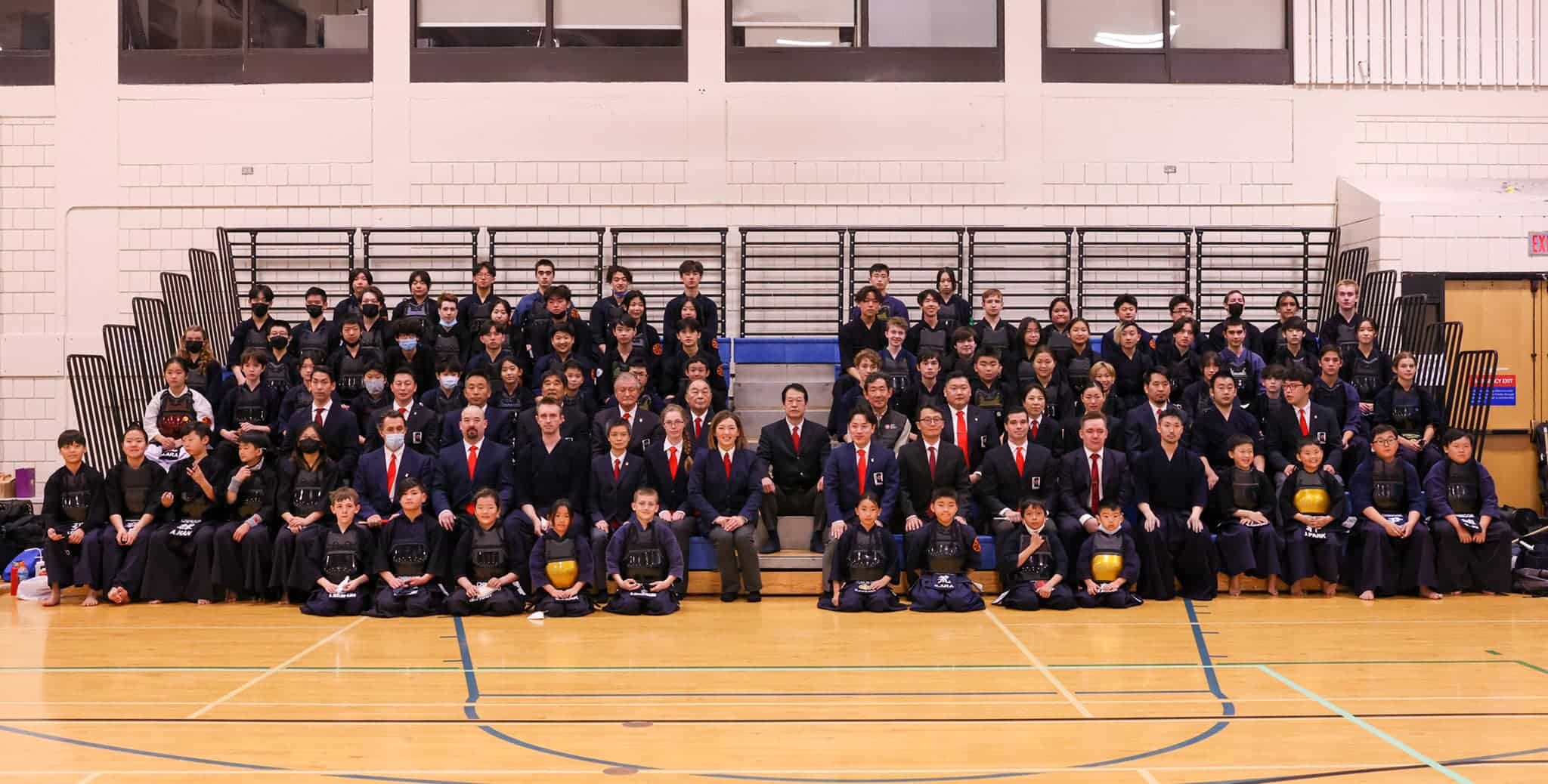 Junior Nationals delegation - players and referees. At Mount Royal University in Calgary, Alberta. May 28, 2022