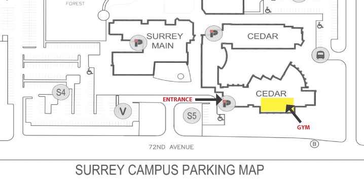Surrey-Campus-GYM KPU Surrey Cedar building